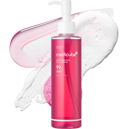 medicube_PDRN_Jelly_to_Foam_Cleanser_|_Low_pH_Hydrating_Daily_Face_Wash_for_All_Skin_Types_|_With_PDRN,_Collagen_&_LHA_|_Gentle_Pore_Care_&_Radiant,_Balanced-Looking_Skin_|_Korean_Skincare_|_200ml