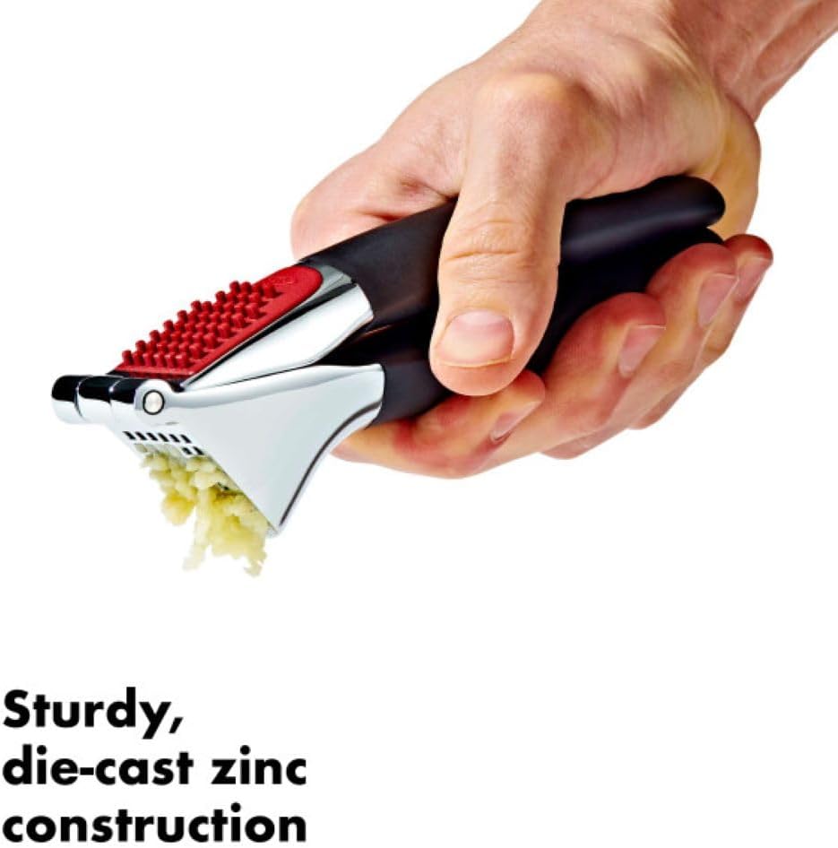 OXO_Good_Grips_Heavy_Duty_Garlic_Press,_Die-Cast_Zinc,_Black