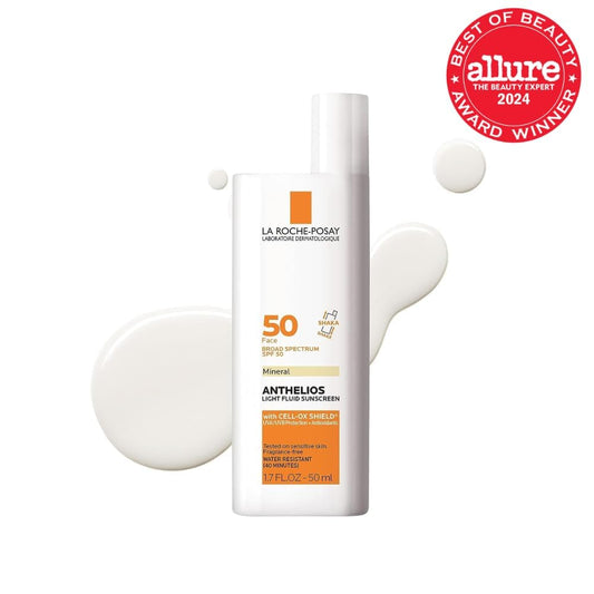 La_Roche-Posay_Anthelios_Sunscreen_SPF_40,_Ultra-Light_Fluid_Broad_Spectrum_SPF_40,_Face_Sunscreen_with_Titanium_Dioxide_Mineral,_Lightweight_&_Fast-Absorbing,_Oil-Free,_Matte_Finish