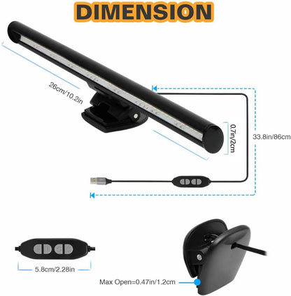 CATPOWER_Portable_Laptop_Monitor_Light_Bar_with_USB_Connection,_e-Reading_LED_Task_Lamp,_3_Color_Temperature_Settings,_10_Levels_of_Brightness_Adjustment,_No_Glare_on_The_Screen,_Saves_Space
