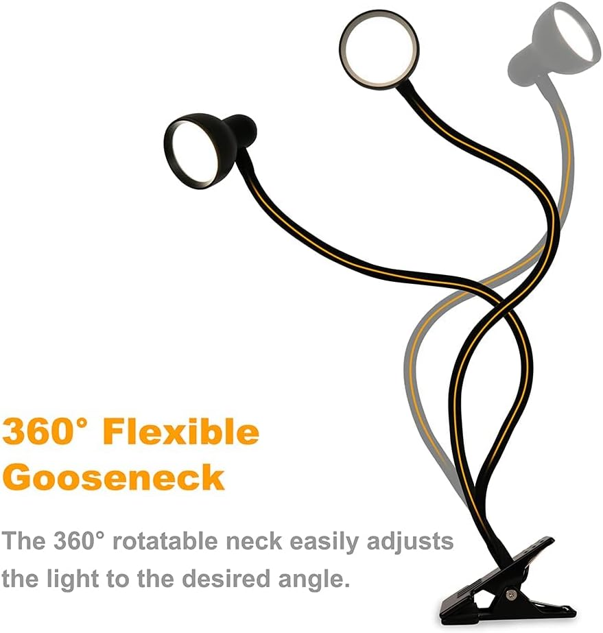 Clip-on_Reading_Light_-_3_Color_Modes,_10_Dimmable_Brightness,_Eye_Care_Clamp_Desk_Lamp_with_Flexible_Gooseneck_for_Reading_in_Bed,_Desk,_Headboard,_Computer