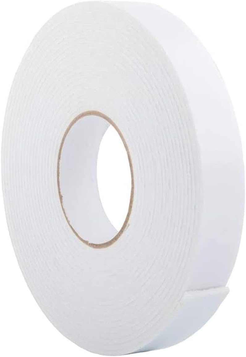 ToLanbbt_Double_Sided_Foam_Tape_1.18In_x_33FT,_Mounting_Tape_Heavy_Duty,_Strong_Adhesive_Weatherproof_Seal_Strips_for_DIY_Craft_Picture_Poster,_Car_&_Gap_Filling_Mountings,_Home_Office_Decor_(White)