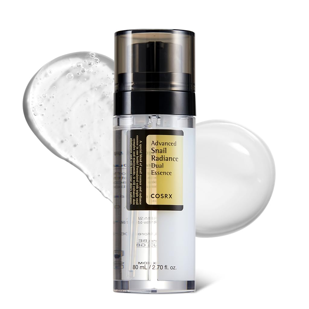 COSRX_Snail_Mucin_74%_+_Niacinamide_5%_Dual_Essence,_Anti_Aging_Face_Serum_for_Dull_Skin,_Sensitive_Skin,_Korean_Skin_Care,_2.70_fl.oz_/_80ml