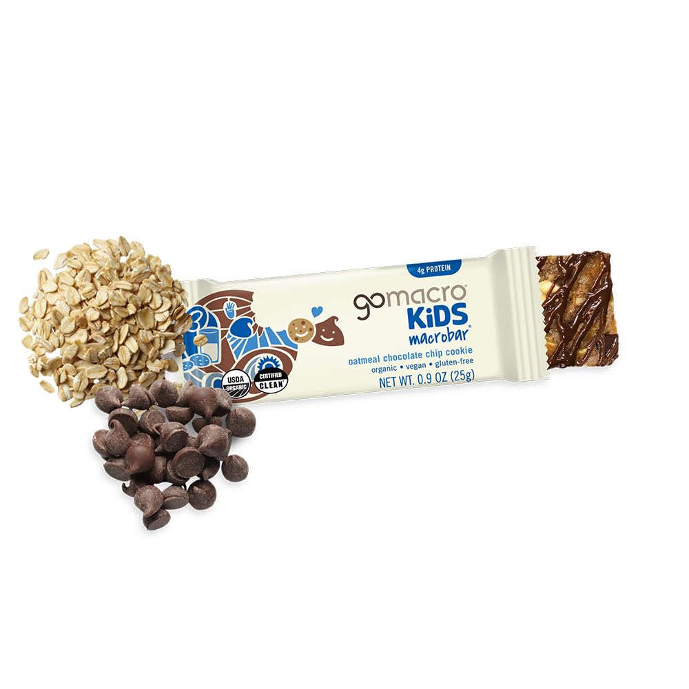 GoMacro_Kids_MacroBar_Organic_Vegan_Snack_Bars_-_Oatmeal_Chocolate_Chip_Cookie_(0.90_Ounce_Bars,_7_Count)