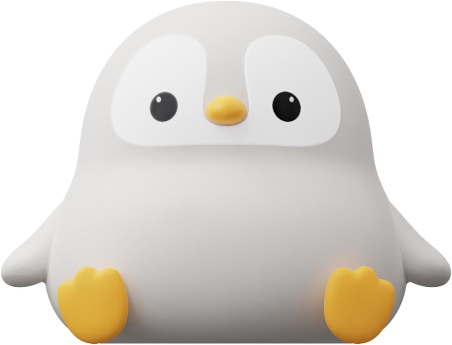 ATSUI_Penguin_Night_Light,_LED_Squishy_Novelty_Animal_Night_Lamp,_Food_Grade_Silicone,_2_Level_Dimmable,_Nursery_Nightlight_for_Desk_Decor,_Funny_Gifts_Stuff_for_Boys_Girls_Baby,_White_Elephant_Gifts