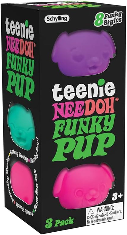 Schylling_NeeDoh_Teenie_Funky_Pups_-_Sensory_Squeeze_Toy_-_Contains_3_Mini_Groovy_Globs_-_1.5"_Wide_-_Color_May_Vary_(Pack_of_1)