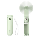 JISULIFE 3 IN 1 Handheld Mini Fan - Portable Fan & Power Bank & Flashlight, 19H Max Cooling, USB Rechargeable, Pocket-Sized for Travel, Cruise, Concerts, Makeup, 2026 Summer Gifts for Women