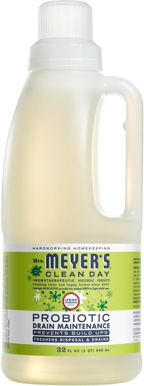 MRS._MEYER'S_CLEAN_DAY_Probiotic_Drain_Maintenance_Liquid,_Lemon_Verbena,_Freshens_Disposals_and_Drains,_32_Fl_Oz