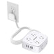 10 Ft - White(Flat Cord)
