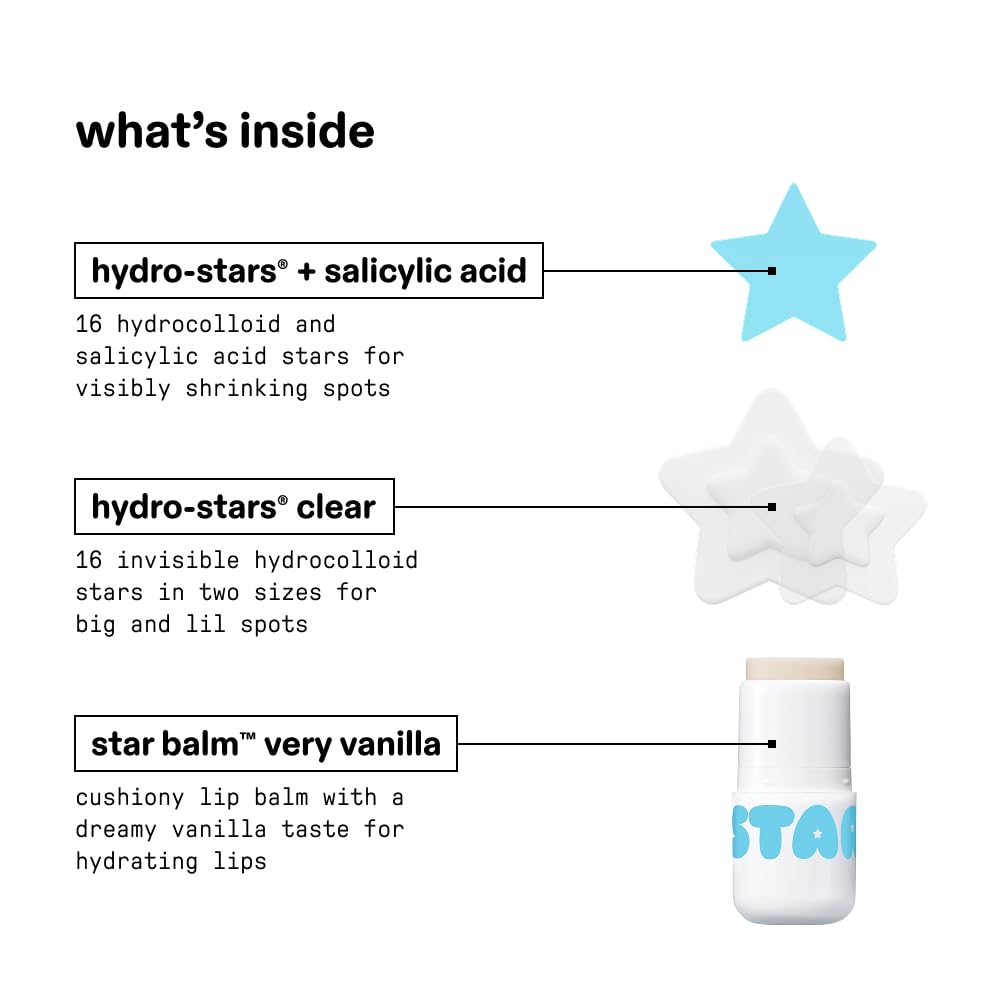 Starface_Big_Lil_White_Gift_Set_-_Hydro-Star_Pimple_Patches_Clear_and_Blue_(32ct),_Very_Vanilla_Star_Balm
