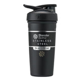 BlenderBottle Strada Shaker Cup Insulated Stainless Steel Water Bottle with Wire Whisk, 24-Ounce