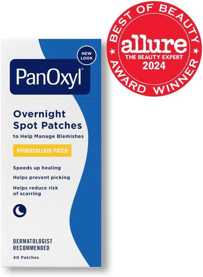 PanOxyl_PM_Overnight_Spot_Patches,_Advanced_Hydrocolloid_Healing_Technology,_Fragrance_Free,_40_Count_Pack_of_1