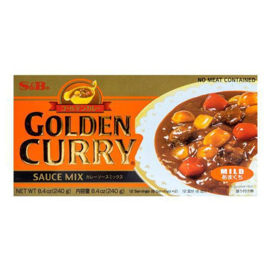 S&B_Golden_Curry_Sauce_Mix,_Mild,_7.8_Ounce