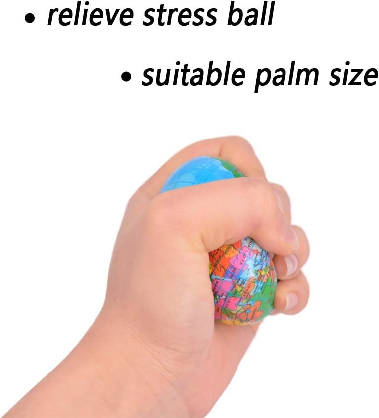 24_Pack_Squeezable_World_Stress_Balls_for_Kids_Mini_Earth_Ball_-_Pressure_Relieving_Health_Balls_Globe_Pattern_Balls_,_School,_Classroom,_Party_Favors_(2.5"_Inches)