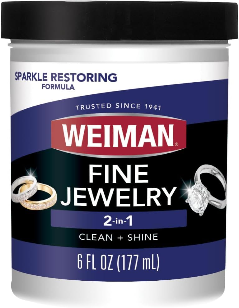 Weiman_Fine_Jewelry_Cleaner_Liquid_with_Cleaning_Brush_–_Restores_Shine_&_Brilliance_to_Gold,_Platinum,_Precious_Gemstones_&_Diamond_Jewelry,_6_Oz