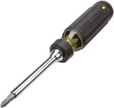 Klein Tools 32305 Multi-bit Ratcheting Screwdriver, 15-in-1 Tool with Phillips, Slotted, Square, Torx and Combo Bits and 1/4-Inch Nut Driver