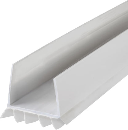 M-D_Building_Products_Vinyl_Cinch®_U-Shape_Door_Bottom_Seal,_Slide-On_Weatherstripping_Draft_Stopper,_Easy_to_Install,_Fits_36”_x_1-3/4”_Doors,_Fills_3/8”-_3/4”_Gaps,_43336,_White