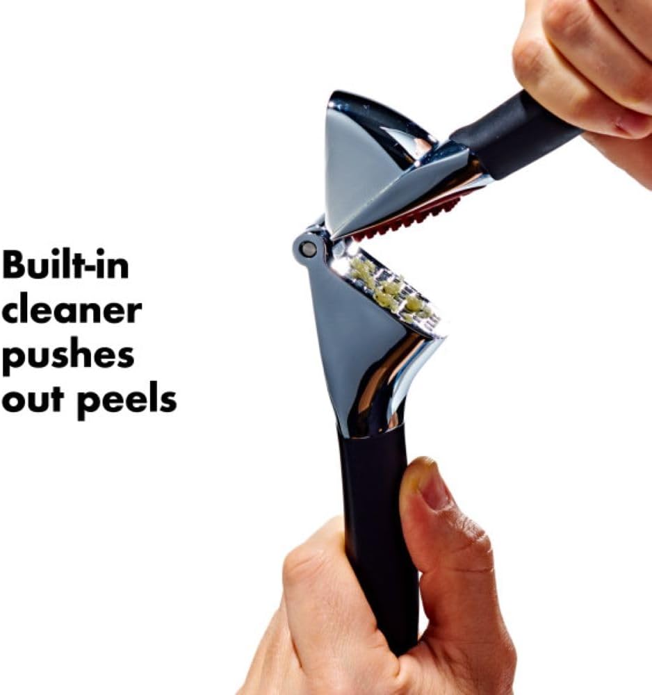 OXO_Good_Grips_Heavy_Duty_Garlic_Press,_Die-Cast_Zinc,_Black