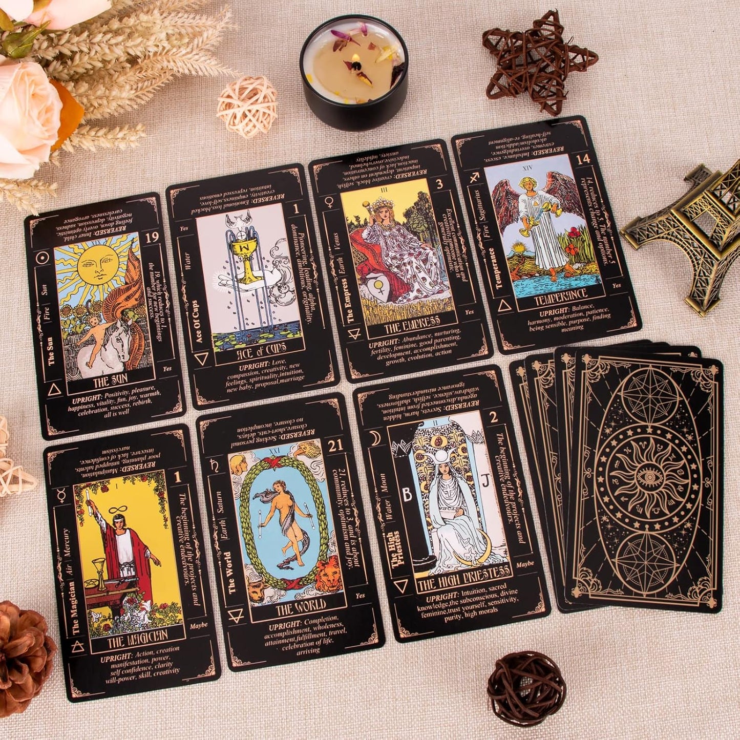 Tarot_Cards_for_Beginners,_Classic_Tarot_Cards_with_Meanings_on_Them,_Durable_Tarot_Cards_with_Guide_Book_for_Beginners_(Black)
