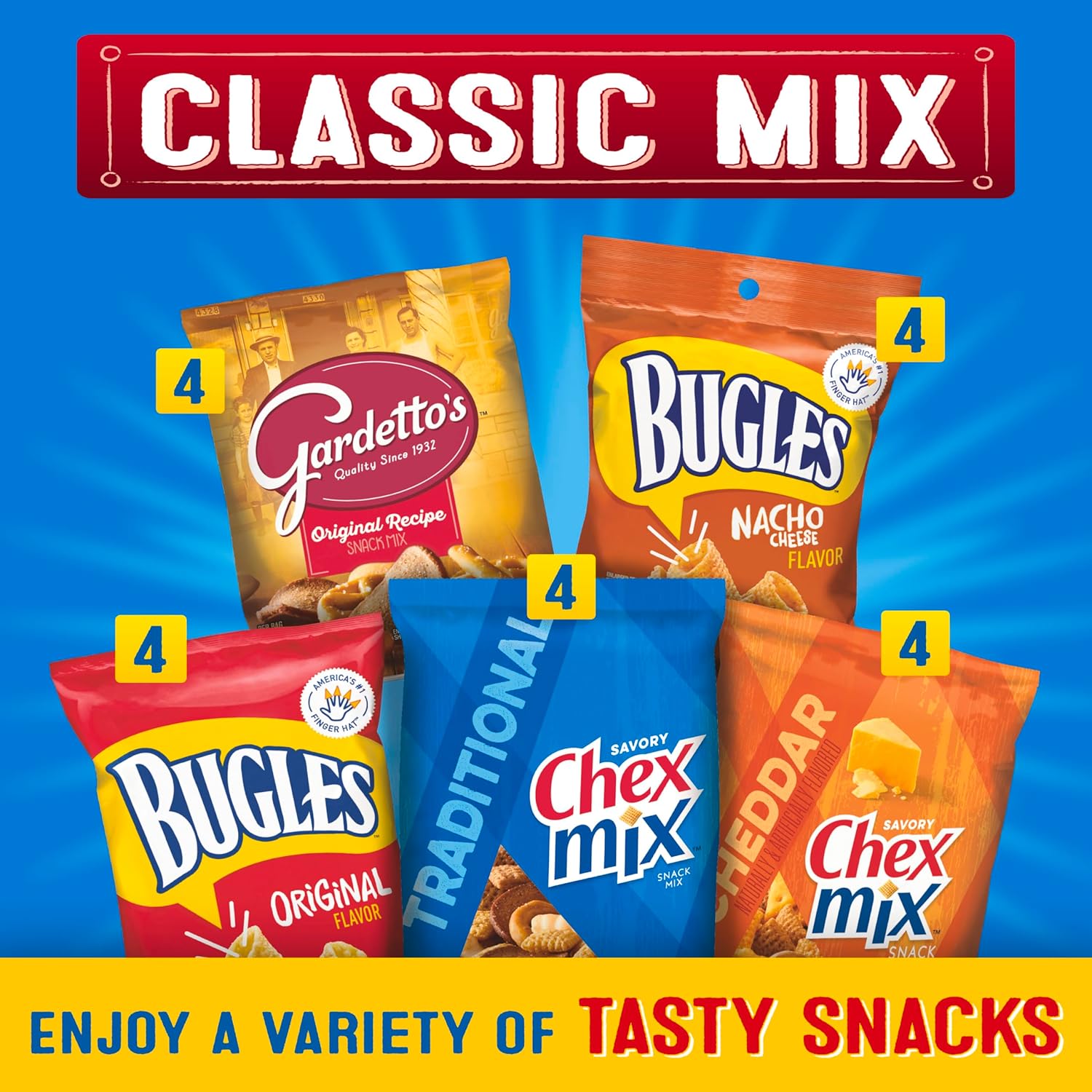 Classic_Mix_Snack_Variety_Pack,_Bugles_Original_&_Nacho_Cheese,_Gardetto’s_Recipe,_Chex_Traditional_Cheddar,_28_oz_(20_Bags)_Corn_Sugar