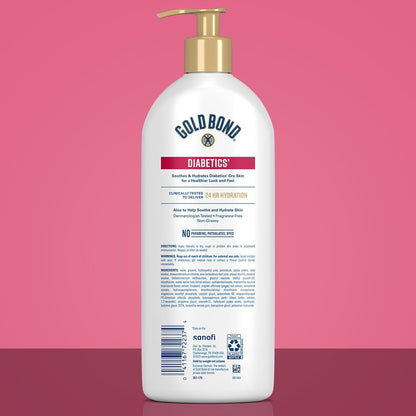 Gold_Bond_Diabetics'_Dry_Skin_Relief_Body_Lotion_With_Vitamin_E_&_Aloe_To_Soothe_&_Moisturize_Dry,_Flaky_&_Rough_Skin,_Value_Size,_21_oz._Aloe_Vera_Body_Care_Hydrating_Gentle_Nourishing_Sensitive_Comfort_Skin_Repair_Skin_Care