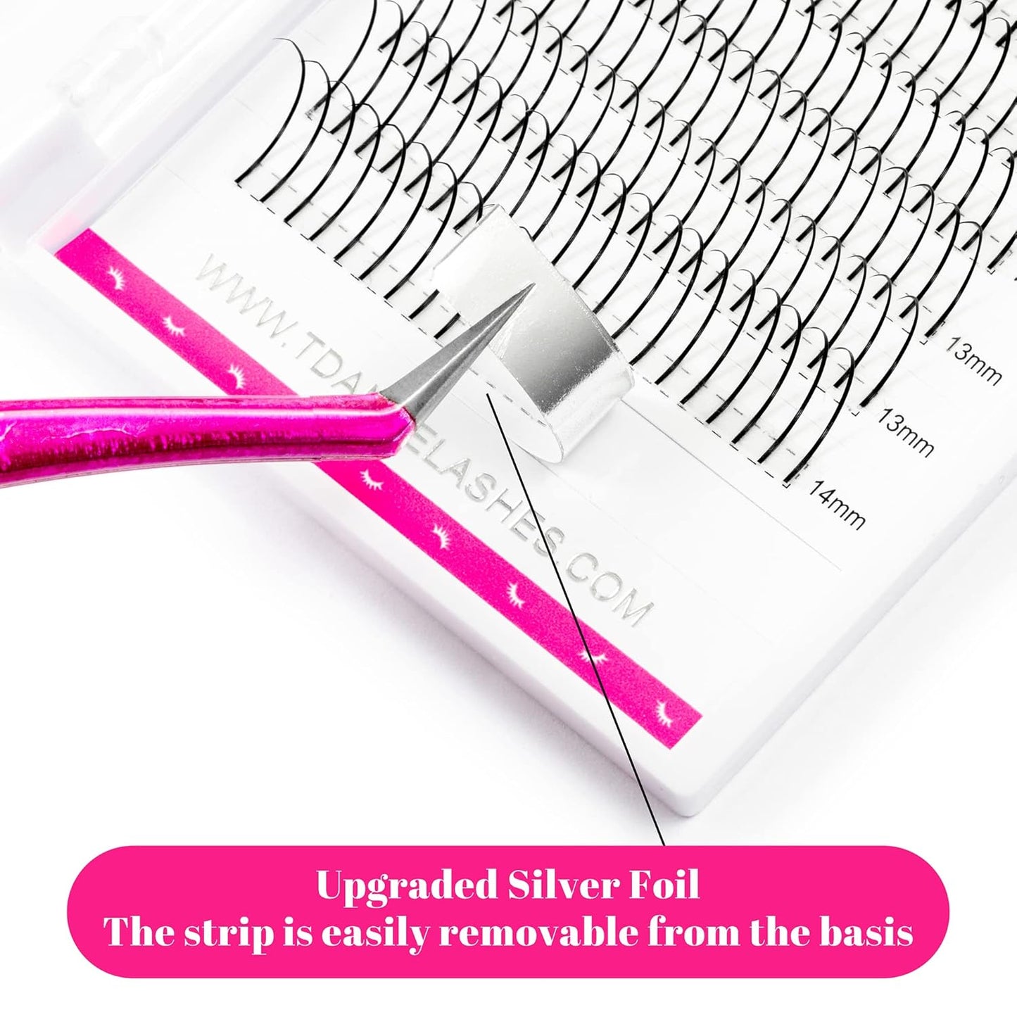 TDANCE_Premade_Spikes_Eyelash_Extension_Supplies_Thickness_0.07_D_Curl_Mix_14-19mm_Matte_Black_Eyelash_Extensions_Spikes_Fans(Spikes,D-0.07,14-19mm)_Korean_Makeup_Cosmetic_Eyelashes_Extensions