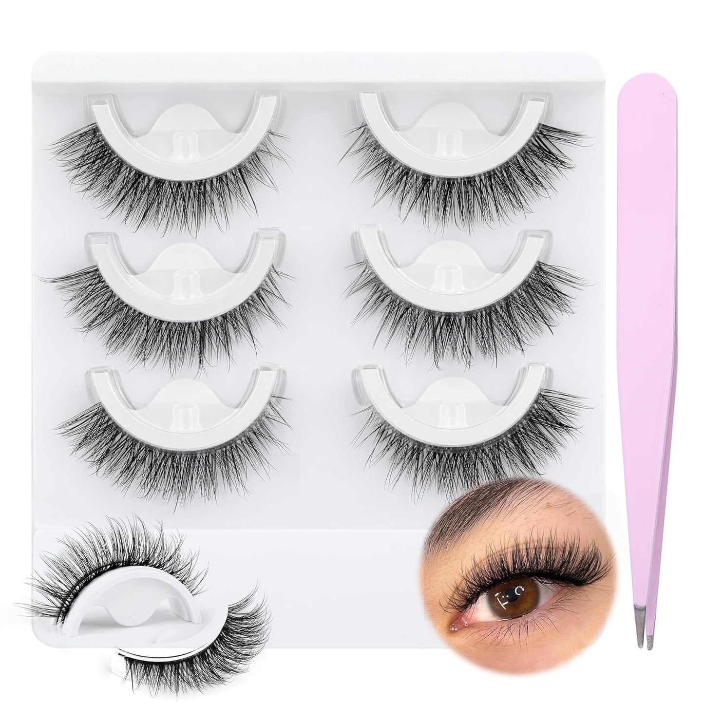 Wiwoseo_Self_Adhesive_Eyelashes_No_Glue_Needed_False_Lashes_Natural_Look_Lash_Extensions_Reuseable_Self_Adhesive_Lashes_Waterproof_Wispy_Fluffy_Lashes_with_Tweezer_3_Pairs_Pack