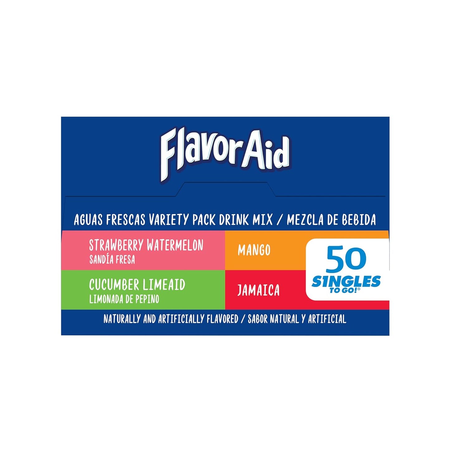 Flavor_Aid_Aguas_Frescas_Singles_To_Go_Variety_Pack,_Powdered_Drink_Mix,_1_Box_(50_Single_Servings)_Mixed_Beverage