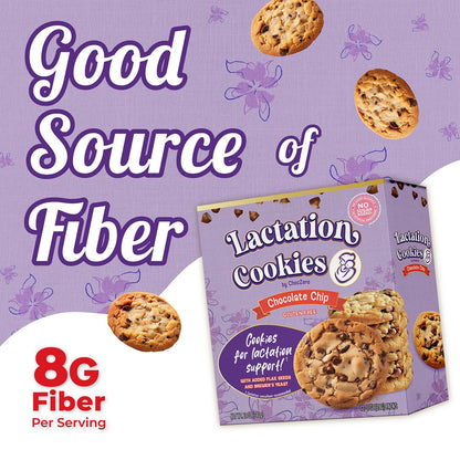 ChocZero_Lactation_Cookies,_Chocolate_Chip,_Gluten_Free,_No_Added_Sugar,_24_Low_Carb_Supplement_Support_for_Breastfeeding_(1_Box,_12oz)