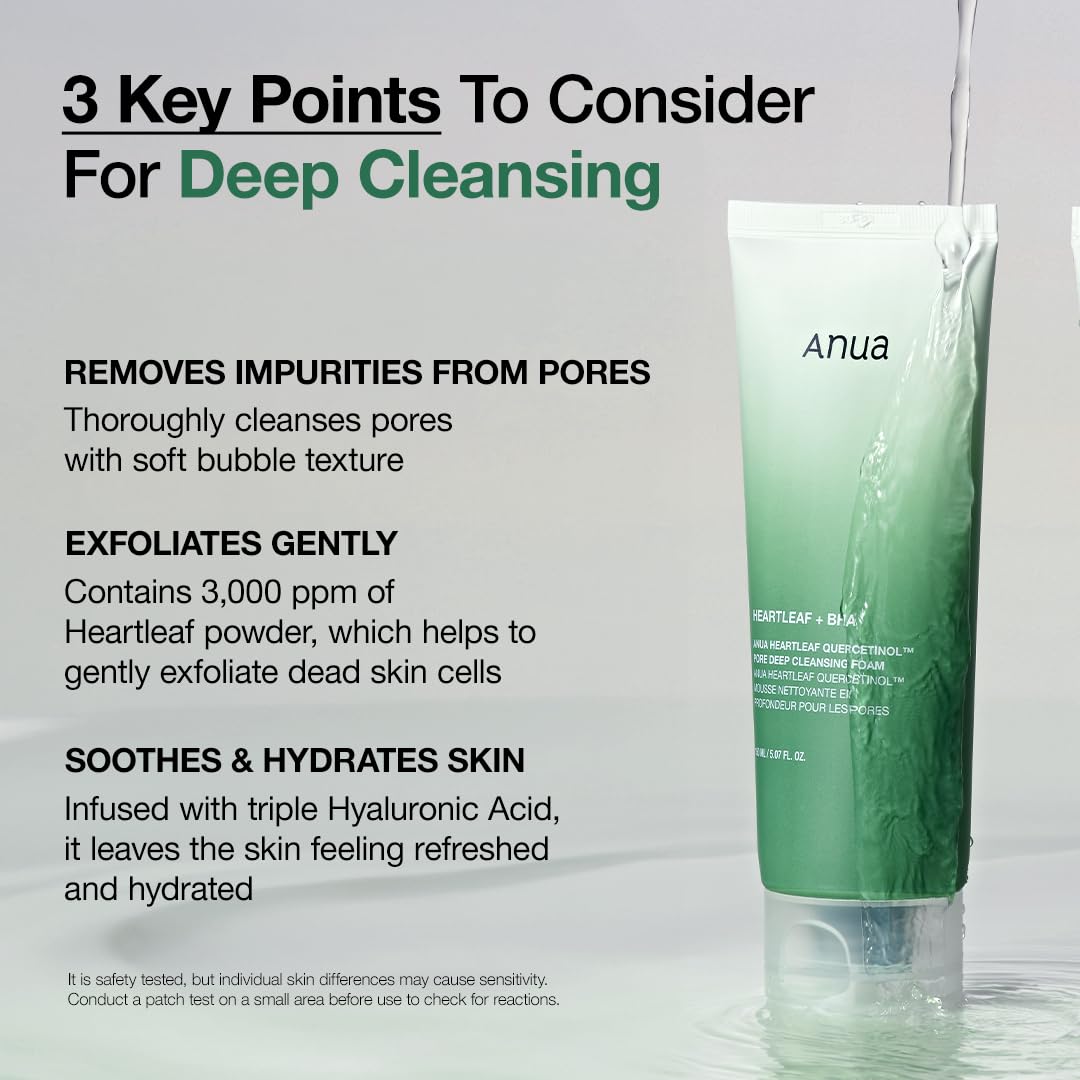 ANUA_Heartleaf_Quercetinol_Pore_Deep_Cleansing_Foam,_Facial_Cleanser,_for_Double_Cleansing,_BHA,_Hyaluronic_Acid,_Glycerin,_Face_Wash