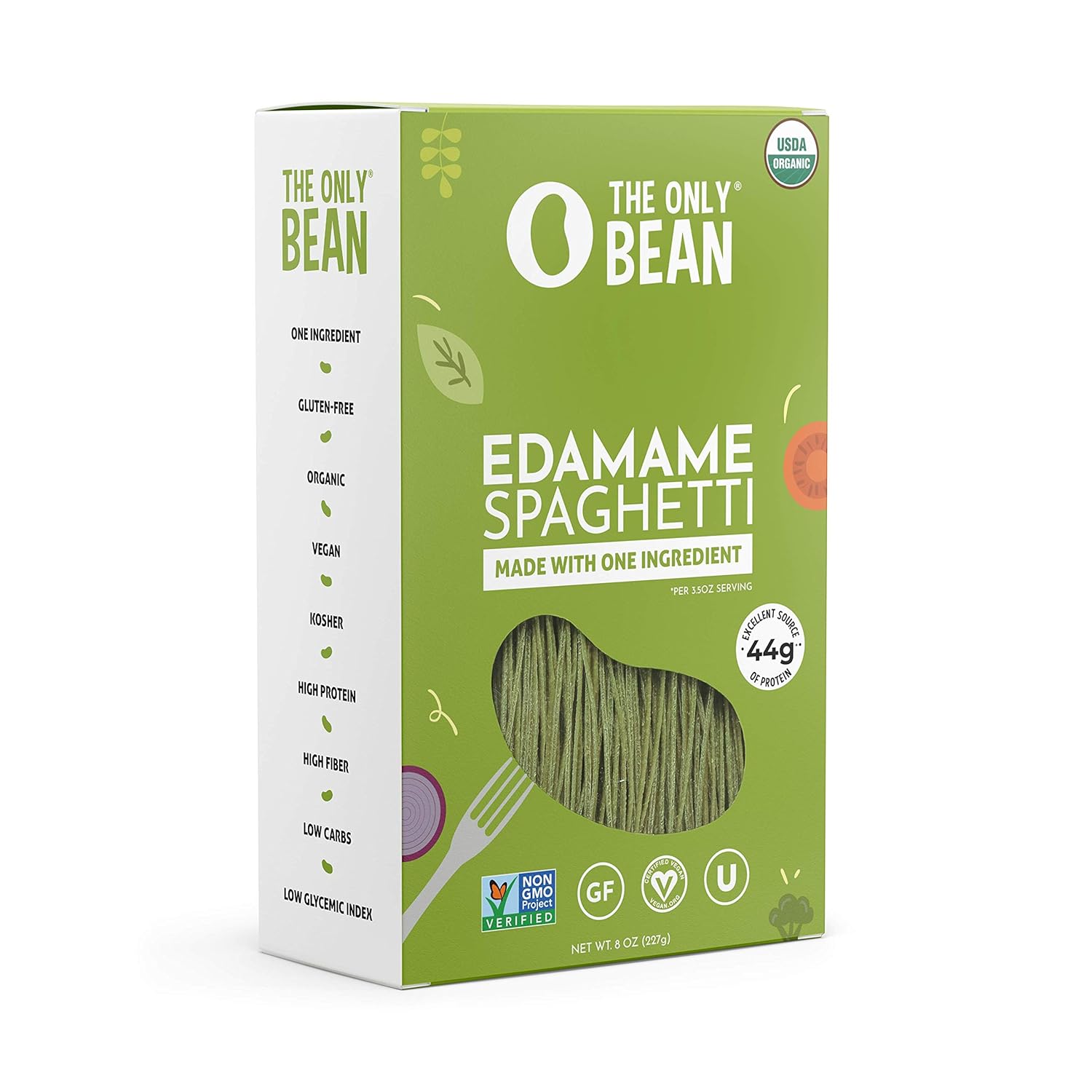 The_Only_Bean_-_Organic_Edamame_Spaghetti_Pasta_-_High_Protein,_Keto_Friendly,_Gluten-Free,_Vegan,_Non-GMO,_Kosher,_Low_Carb,_Plant-Based_Bean_Noodles_-_8_oz_(1_Pack)