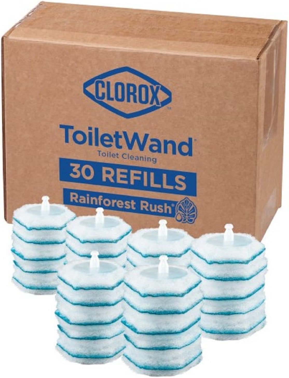 Clorox_ToiletWand_Toilet_Cleaning_Refills,_Spring_Cleaning_Essential,_Disinfecting_Scrubbing_Pads,_Rainforest_Rush,_30_Count