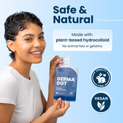 CLEAN_SKIN_CLUB_60_Invisible_Vegan_Pimple_Patches,_Derma_Dot_Hydrocolloid_for_Covering_Zits,_Blackhead,_Blemish,_Absorbing_Face_Cover_Sticker,_Skincare_Treatment,_Non_Toxic_Ingredients