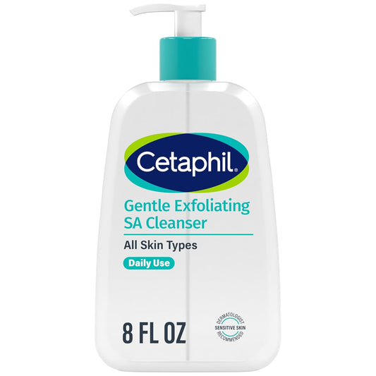 Cetaphil_Gentle_Exfoliating_SA_Cleanser,_Foaming_Gel_Cleanser_for_All_Skin_Types,_8_Oz_Pump_Bottle,_Salicylic_Acid,_Mandelic_Acid_&_Gluconolactone,_Gently_Exfoliates,_Dermatologist_Recommended_Brand