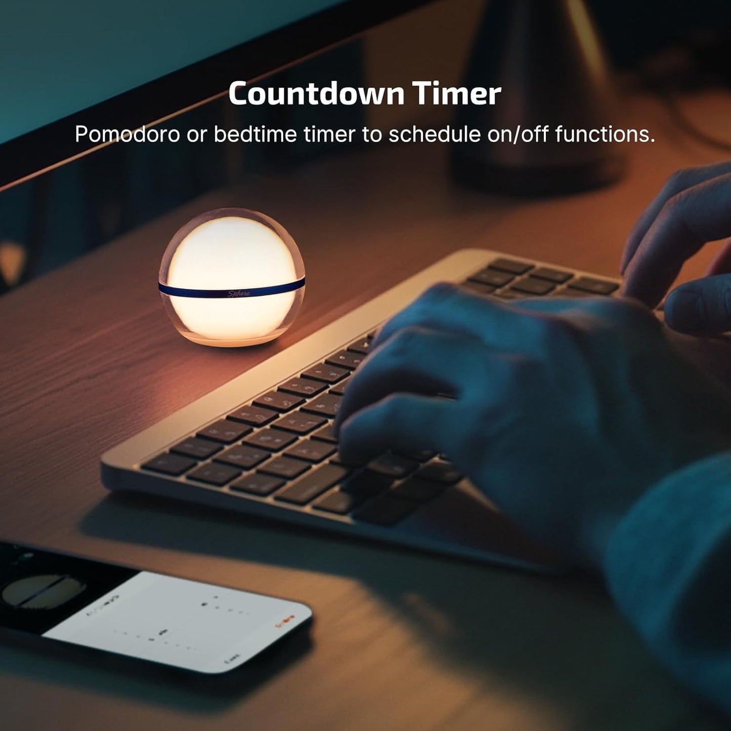 OLIGHT_Sphere_Smart_Night_Light,_75_lumens_Stepless_Dimming_Table_Lamp_with_Remotely_APP_Control,_Magnetic_Rechargeable_RGB_Ambient_Lighting_for_Sleeping,_Reading,_and_Relaxation