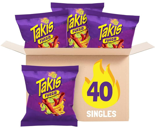 Takis_Fuego_40_Count_Snack_Size_Multipack_-_Extreme_Spicy_Rolled_Tortilla_Chips_Hot_Chili_Pepper_&_Lime_Flavored
