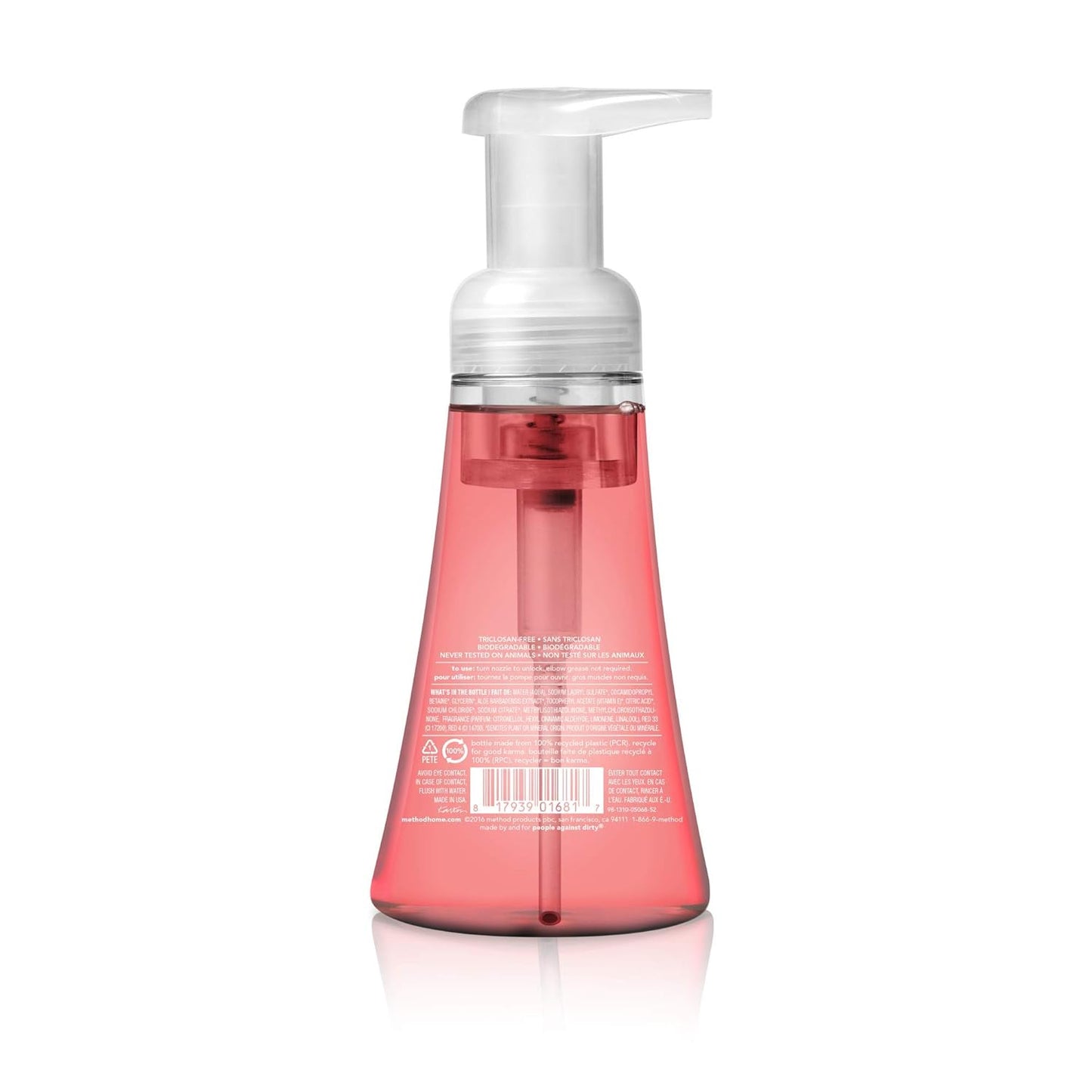 Method_Foaming_Hand_Soap,_Pink_Grapefruit,_10_Fl_Oz,_Biodegradable_Formula,_(Pack_of_3)