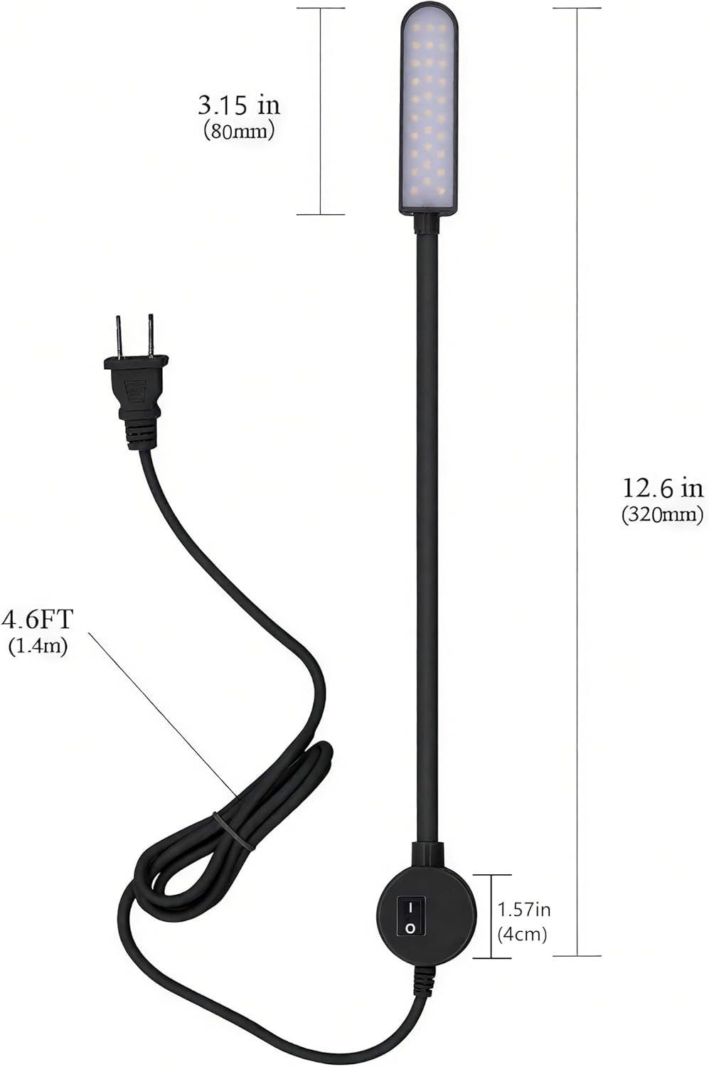 LED_Sewing_Machine_Light,POWKER_30_LED_Magnetic_Mount_Drill_Press_Light_with_Flexible_Silone_Coating_Gooseneck_for_Sewing_Machine,_Drill_Presses,_Desks,_Music_Stands,_Craft,_Workbenches,_Lathes_Lamps