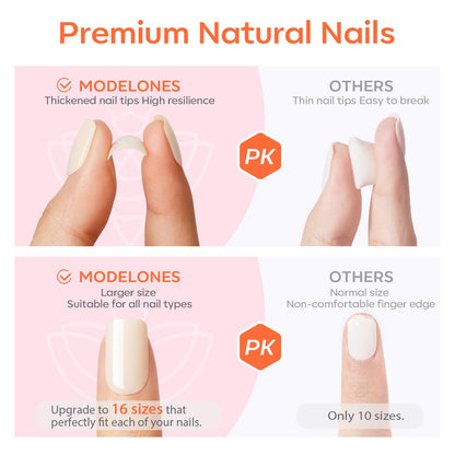 Modelones_Milky_White_Press_on_Nails_Almond,_Summer_Short_Fake_Nails,_Reusable_Nail_Kit_with_Nail_Glue_Adhesive_Tabs_Mini_Nail_File,_Nails_Press_Ons_32Pcs_16_Sizes,_Women_Girl_Gift