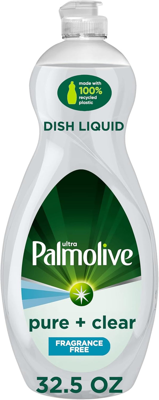 Palmolive_Ultra_Dishwashing_Liquid_Dish_Soap,_Pure_+_Clear_Fragrance_Free_-_32.5_Fluid_Ounce_(Packaging_may_vary)