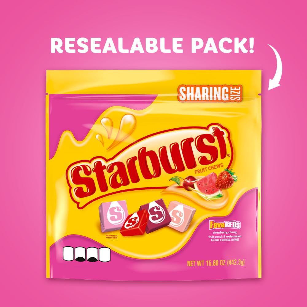 STARBURST_FaveREDS_Fruit_Chews_Candy,_Chewy_Candy,_15.6_oz_Sharing_Size_Bag