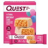 Quest Nutrition Crispy Birthday Cake Hero Protein Bar, 17g Protein, 1g Sugar, 2g Net Carbs, Gluten Free Snack, Keto Friendly, 4 Count