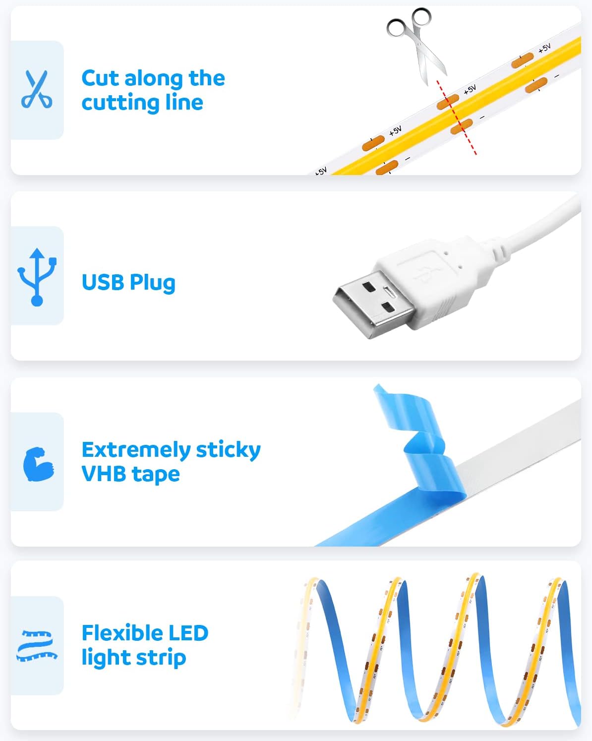 Aclorol_USB_COB_LED_Strip_Lights_Warm_White_Led_TV_Backlight_5V_1M_3.28FT_320Leds_3000K_CRI85+_COB_Flexible_Lights_with_1M_USB_Powered_for_Bedroom_Under_Cabinet_Kitchen_DIY_Lighting_Project