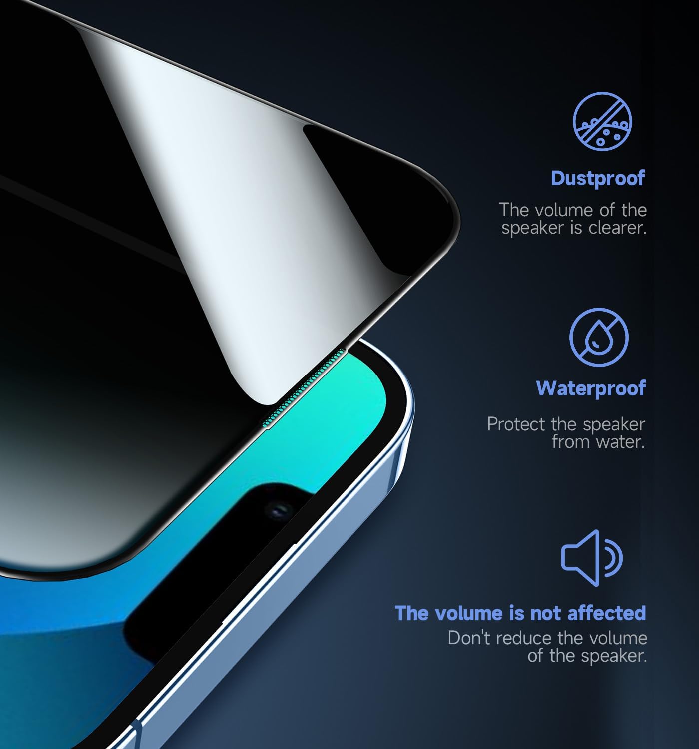 MAGIC_JOHN_2_Pack_for_iPhone_13/13Pro/14/16e_6.1_inch_Privacy_Glass_Screen_Protector,_Auto_Dust-Elimination,_Bubble_Free,_Easy_Installation