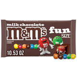 M&M'S Fun Size Milk Chocolate Halloween Candy, 10.53 oz Bulk Bag