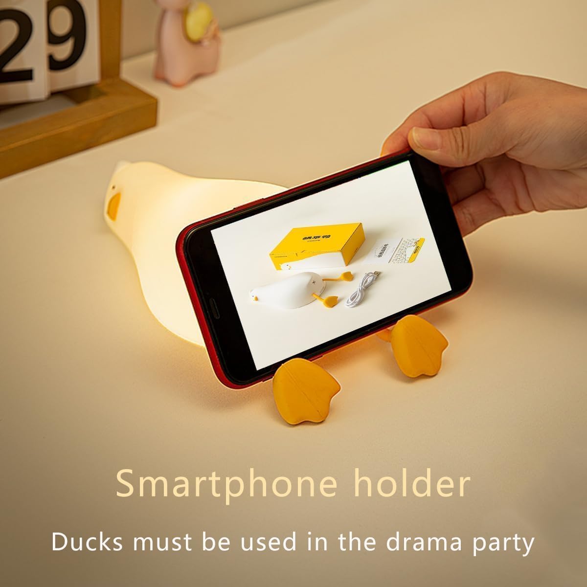 Cute_Duck/Chicken/Pig/Rabbit/Panda_Night_Light,_LED_Squishy_Animal_Novelty_Lamp_for_Toddler_Baby_Kids,_Nursery_Touch_Kawaii_Room/House_Decor