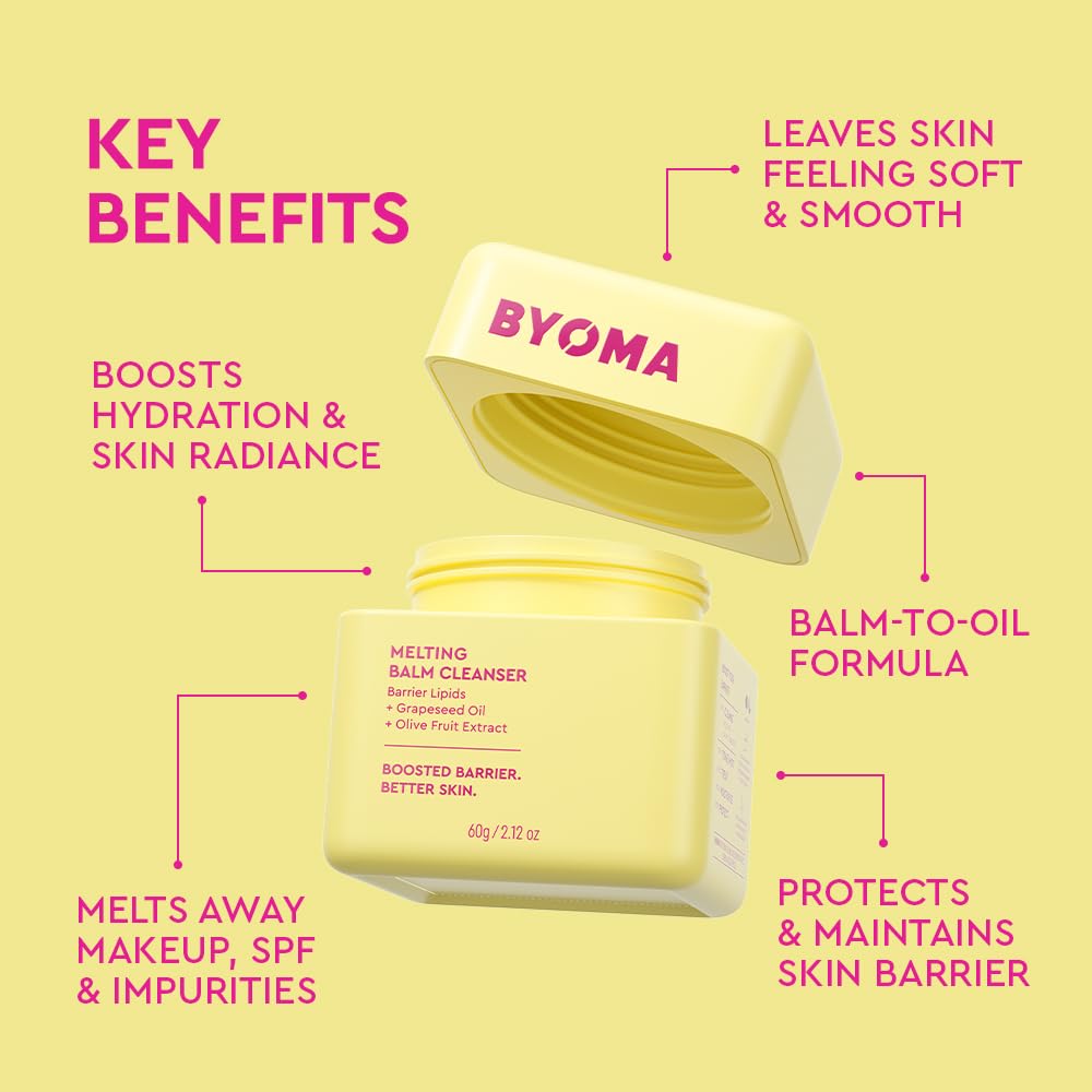 BYOMA_Melting_Balm_Facial_Cleanser_-_Buttery_Soft_Cleansing_Balm_for_Skin_Barrier_Repair_-_Tri-Ceramide_Face_Wash_for_Sensitive_Skin_&_All_Skin_Types_-_Deeply_Hydrated_Skin,_No_Oily_Residue_-_2.12_oz