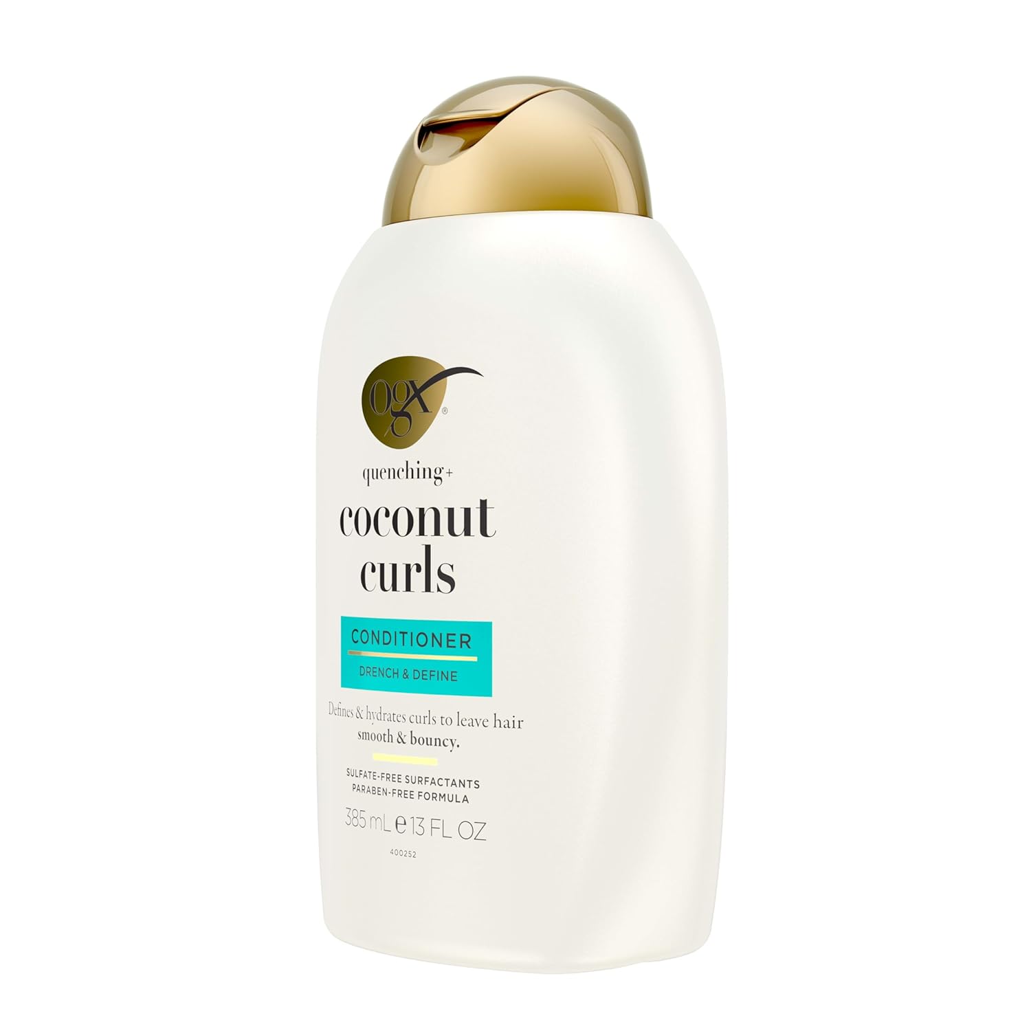 OGX_Quenching_+_Coconut_Curls_Curl-Defining_Conditioner,_Nourishing_Curly_Hair_Conditioner_with_Coconut_/Citrus_Oil_&_Honey,_Paraben-Free_with_Sulfate-Free_Surfactants,_13oz