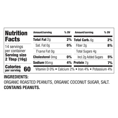 PBfit_8_Ounce_Organic_Peanut_Butter_Powder,_Powdered_Peanut_Spread_from_Real_Roasted_Pressed_Peanuts,_7g_of_Protein_7%_DV,_Gluten-Free,_60_calories,_87%_less_fat_(Pack_of_1)
