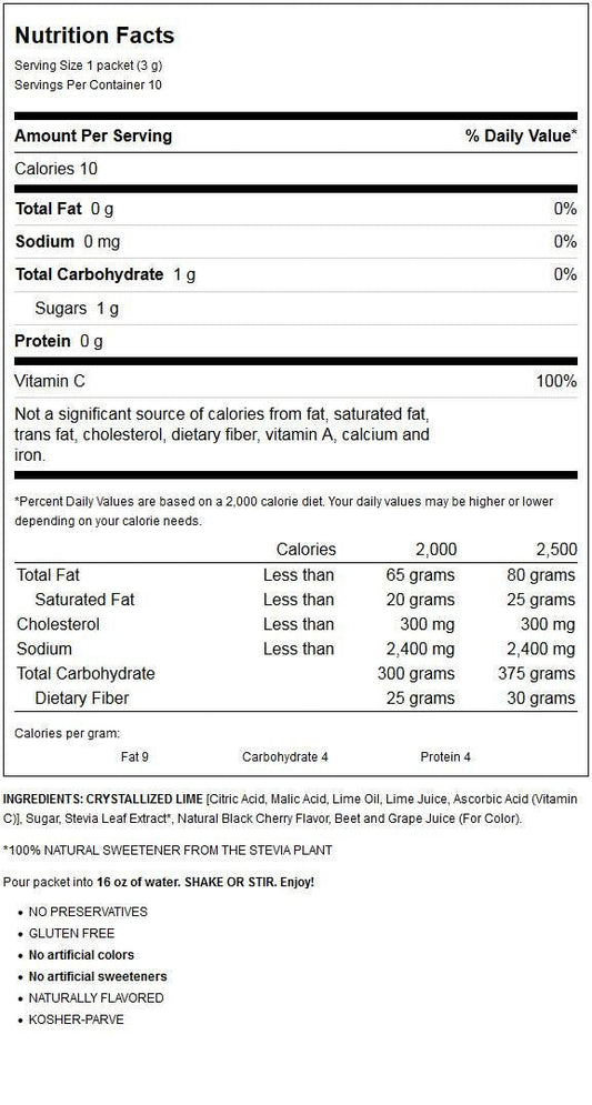 TRUE_LIME_Black_Cherry_Limeade_Drink_Mix_(10_Packets)_|_Made_from_Real_Limes_|_No_Preservatives,_No_Artificial_Sweeteners,_Gluten_Free_|_Water_Flavor_Packets_&_Water_Enhancer_with_Stevia